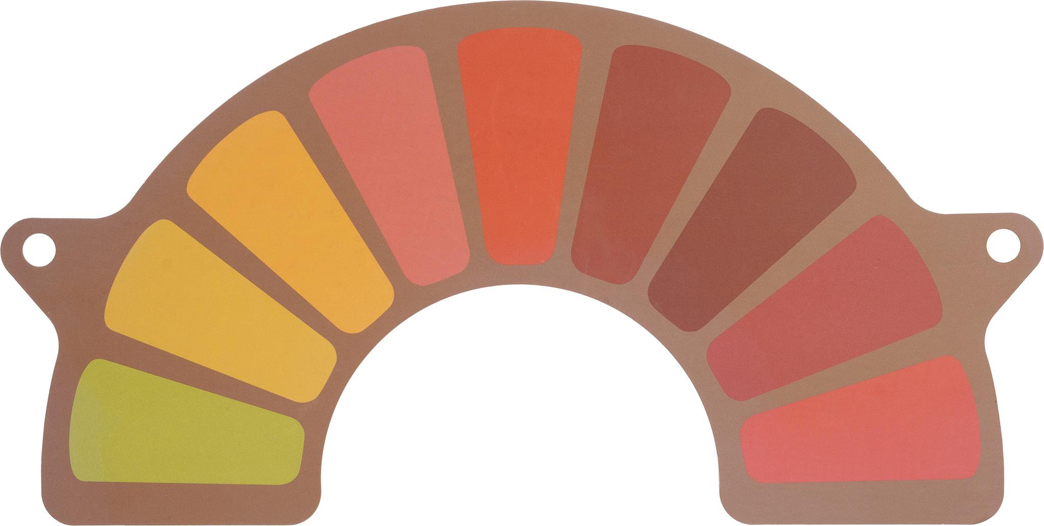 Warm color analysis dial